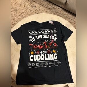 MENS Marvel Black Holiday Graphic Tee
